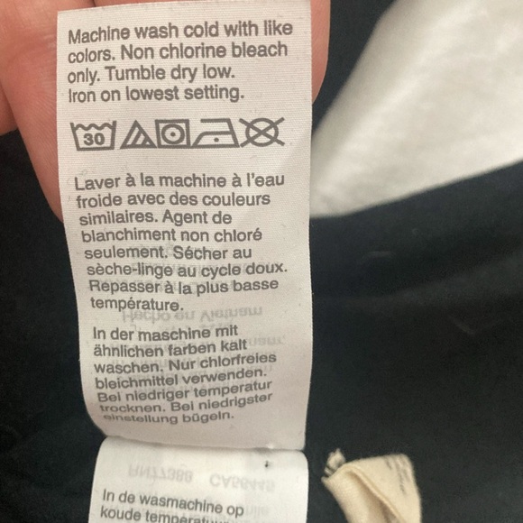 Madewell Whisper Cotton Turtleneck Tee Size Small Black - Picture 6 of 6